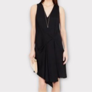 Club Monaco Women’s Thora Dress Size 0 Draped Ruching Witchy Soot Goth Y2K NWT